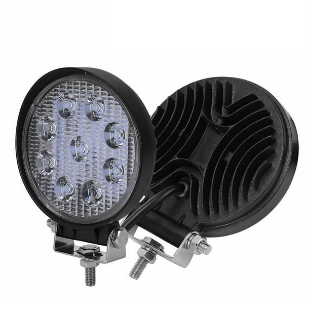 Ultra Bright 27W Round Spot LED Light Driving JEEP ATV Work Headlight Headlamp